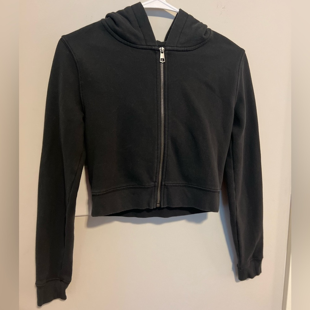 America Eagle Cropped Zippered Hoodie in EXCELLENT CONDITION! Size S